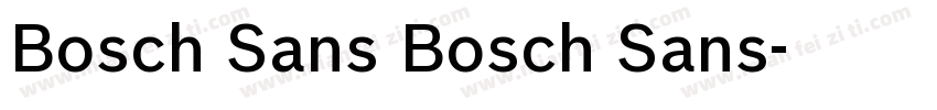 Bosch Sans Bosch Sans字体转换